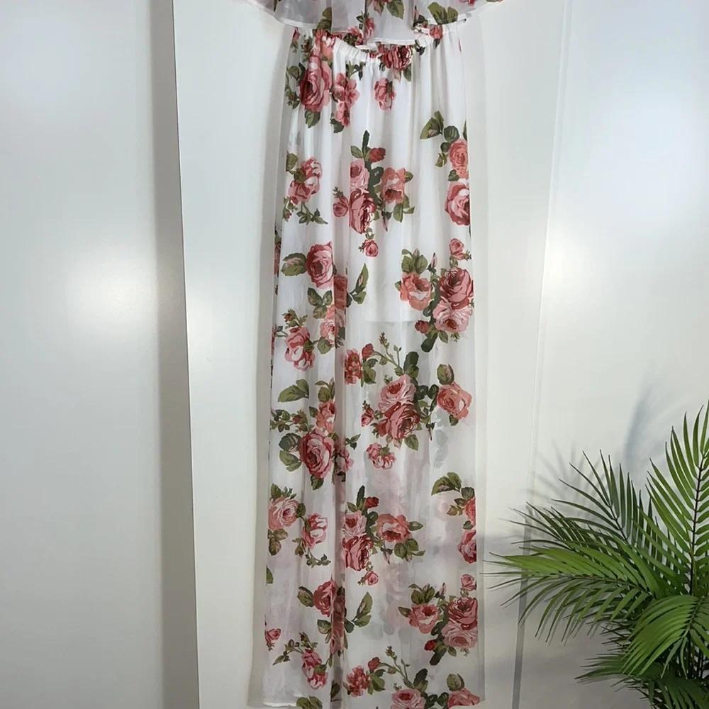SHOW ME YOUR MUMU off shoulder side slits floral maxi dress - Picture 5 of 10